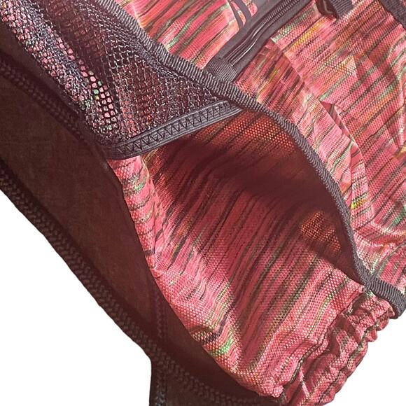 Adidas Alliance II Sack Pack With Zipper Pocket Multi-Color Pink Gray Green - Picture 6 of 8